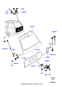 15A Tür - Gepäckraum L322 RANGE ROVER 2010 - 2012 (L322)