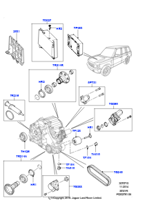 10 Einzelteile Verteilergetriebe L319 DISCOVERY 4 2010 - 2016 (L319),6-Gang-Schaltgetriebe ZF S6-53