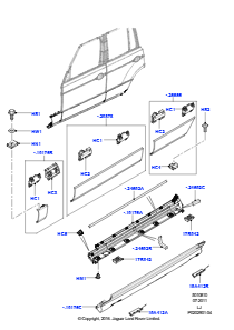 10 Zierleisten L322 RANGE ROVER 2010 - 2012 (L322)