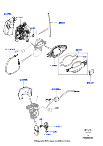 10A Betätigung - Türschloss vorn L322 RANGE ROVER 2010 - 2012 (L322)