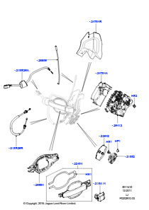 15A Betätigung - Türschloss hinten L322 RANGE ROVER 2010 - 2012 (L322)