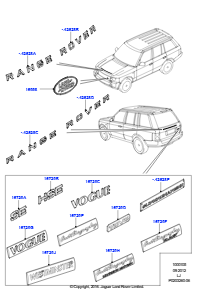 05 Schriftzüge L322 RANGE ROVER 2010 - 2012 (L322)
