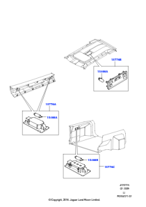 15B Innenleuchten L322 RANGE ROVER 2010 - 2012 (L322)