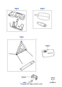 10A Notfall- und Sicherheitsausrüstung L322 RANGE ROVER 2010 - 2012 (L322)