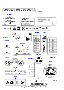 10A Etiketten L322 RANGE ROVER 2010 - 2012 (L322)