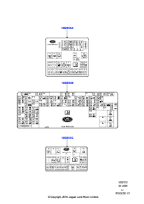 10C Etiketten L322 RANGE ROVER 2010 - 2012 (L322)