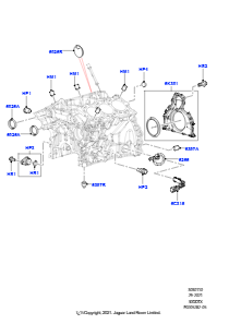 10A Zyl.block/Verschlußstopfen/Deckel L319 DISCOVERY 4 2010 - 2016 (L319),3.0L V6 Dieselmotor