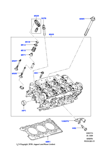 15A Zylinderkopf L494 RANGE ROVER SPORT 2014 - 2022 (L494),3.0L 24 V DOHC V6 TC Diesel