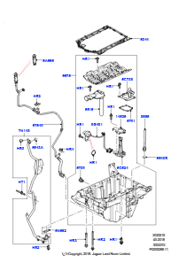 15A Ölwanne/Ölmeßstab L462 DISCOVERY 5 2017 > (L462),3.0L V6 Dieselmotor
