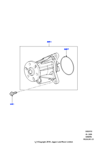 10A Wasserpumpe L494 RANGE ROVER SPORT 2014 - 2022 (L494),3.0L 24 V DOHC V6 TC Diesel