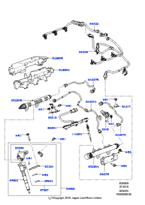 05A Einspritzventile und Leitungen L462 DISCOVERY 5 2017 > (L462),3.0L V6 Dieselmotor