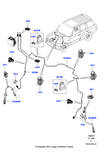 15B Bremsleitungen vorn L322 RANGE ROVER 2010 - 2012 (L322),Rechtslenker