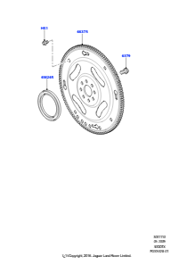 10A Schwungscheibe L560 RANGE ROVER VELAR 2017 > (L560),3.0L V6 Dieselmotor