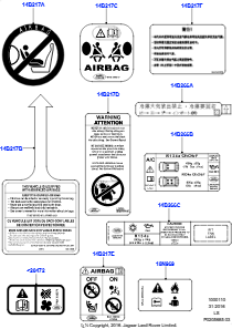 10D Etiketten L319 DISCOVERY 4 2010 - 2016 (L319)