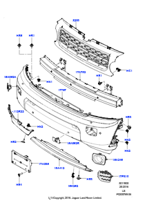 05A Kühlergrill/Stoßfänger vorn L319 DISCOVERY 4 2010 - 2016 (L319)