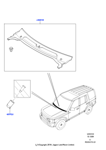 20 Windlaufoberteil und Anbauteile L319 DISCOVERY 4 2010 - 2016 (L319)