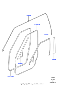 05B Türen v., Scharniere u. Dicht. L319 DISCOVERY 4 2010 - 2016 (L319)