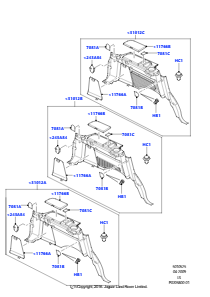 25B Seitenverkleidung L319 DISCOVERY 4 2010 - 2016 (L319)