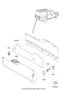 70 Hecktür-/Heckkl.-Verkleidungseinbau L319 DISCOVERY 4 2010 - 2016 (L319)