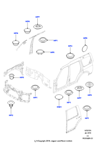 05A Abdeckstopfen - Karosserie L319 DISCOVERY 4 2010 - 2016 (L319)