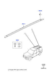 05A Dachgepäckträger-Systeme L319 DISCOVERY 4 2010 - 2016 (L319),MIT DACHRELING
