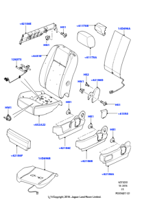 20 Polster, Verkl. & Heiz. - Vorders. L319 DISCOVERY 4 2010 - 2016 (L319)