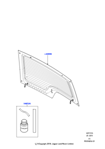 25A Heckscheibe L319 DISCOVERY 4 2010 - 2016 (L319)