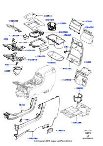 10B Bodenkonsole L319 DISCOVERY 4 2010 - 2016 (L319)