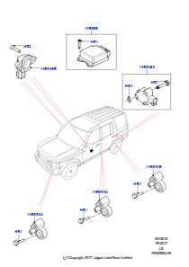 15A Airbag-System L319 DISCOVERY 4 2010 - 2016 (L319)