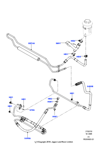 10B Vor-/Rückl.schläuche - Servolenk. L319 DISCOVERY 4 2010 - 2016 (L319),5.0L OHC SGDI SGM V8 Benzin - AJ133