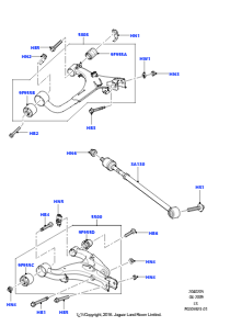 05A Achsschenkel hinten u. Lenker L319 DISCOVERY 4 2010 - 2016 (L319)