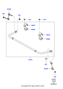 10A Querträger u. Stabilisator hinten L319 DISCOVERY 4 2010 - 2016 (L319)