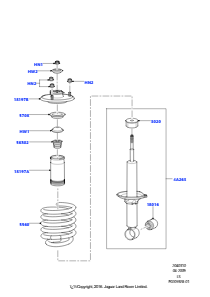 10B Hinterfedern/Stoßdämpfer L319 DISCOVERY 4 2010 - 2016 (L319),Mit Standard-Schraubenfederaufh.