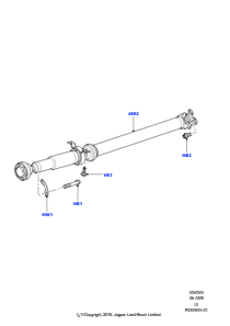 05A Gelenkwelle - Hinterachsantrieb L319 DISCOVERY 4 2010 - 2016 (L319)