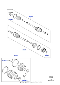 05B Gelenkwelle - Hinterachsantrieb L319 DISCOVERY 4 2010 - 2016 (L319)