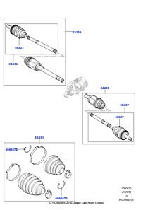 10B Gelenkwelle - Vorderachsantrieb L319 DISCOVERY 4 2010 - 2016 (L319)