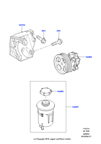 15D Befestigung - Pumpe - Servolenkung L319 DISCOVERY 4 2010 - 2016 (L319),3.0L V6 Dieselmotor