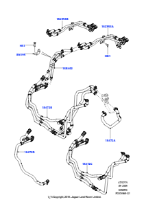 15A Heizungsschläuche L319 DISCOVERY 4 2010 - 2016 (L319),3.0L V6 Dieselmotor