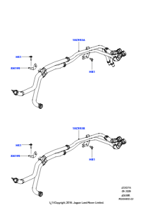 15B Heizungsschläuche L319 DISCOVERY 4 2010 - 2016 (L319),Köln V6 4.0 EFI (SOHC)