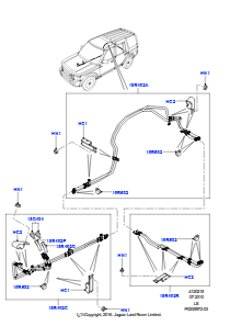 15F Heizungsschläuche L319 DISCOVERY 4 2010 - 2016 (L319)