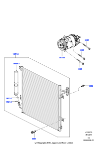 10C Kondensator/Kompr. - Klimaanl. L319 DISCOVERY 4 2010 - 2016 (L319),5.0L OHC SGDI SGM V8 Benzin - AJ133