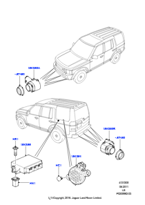 05A Einparkhilfe L319 DISCOVERY 4 2010 - 2016 (L319),Mit Einparkhilfe hinten