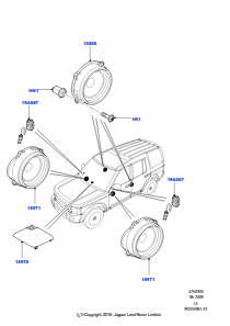 05A Lautsprecher L319 DISCOVERY 4 2010 - 2016 (L319),Standard-Audiogerät (Grundausst.)