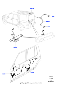 15B Kabelstrang - Karosserie u. Heck L319 DISCOVERY 4 2010 - 2016 (L319)