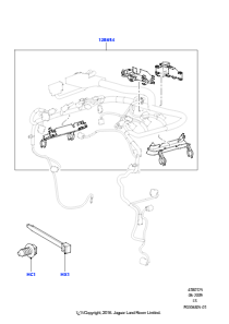 25 Kabelstrangclips L319 DISCOVERY 4 2010 - 2016 (L319),Lion Dieselmotor 2.7L V6 (140 kW)