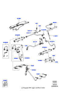 05 Einspritzventile und Leitungen L319 DISCOVERY 4 2010 - 2016 (L319),Lion Dieselmotor 2.7L V6 (140 kW)
