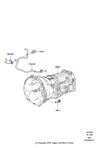 05 Getriebe/Ausgleichgetriebe/Gehäuse L319 DISCOVERY 4 2010 - 2016 (L319),6-Gang-Schaltgetriebe ZF S6-53