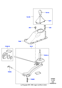 05 Schalthebel- Schaltgetriebe L319 DISCOVERY 4 2010 - 2016 (L319),6-Gang-Schaltgetriebe ZF S6-53