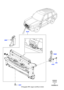 15 Luftabweiser L320 RANGE ROVER SPORT 2010 - 2013 (L320)