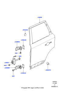 10A Türen h., Scharniere u. Dicht. L320 RANGE ROVER SPORT 2010 - 2013 (L320)